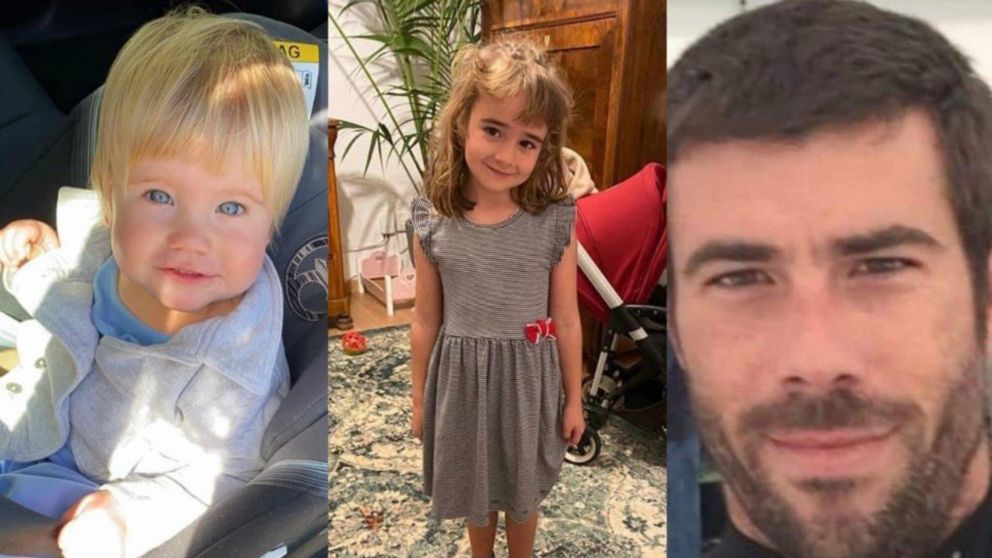 Tomás Gimeno junto a sus hijas Anna y Olivia, asesinadas por el mismo
