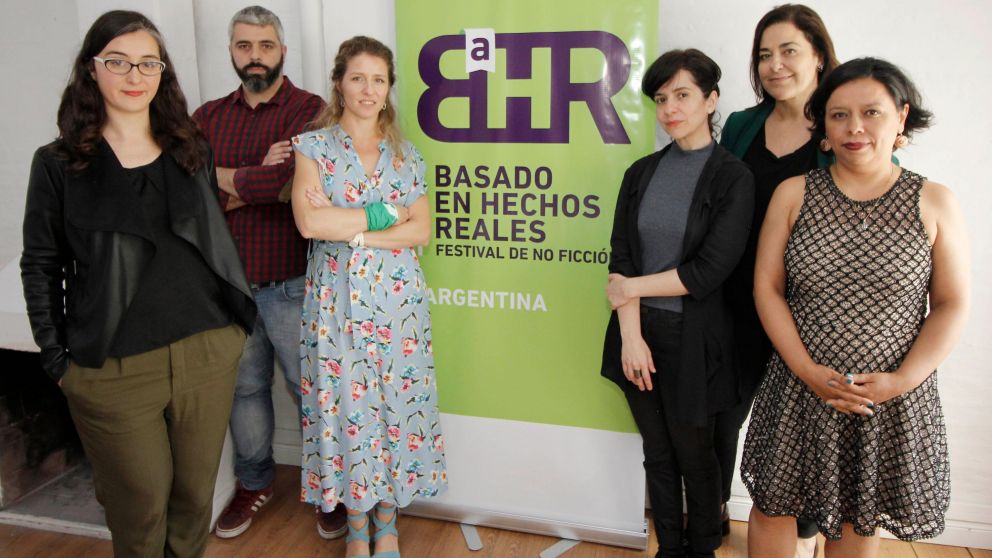 Los organizadores de BaHR, Victoria Rodríguez Lacrouts, Víctor Malumian, Luciana Mantero, Ana Prieto, Silvina Heguy y Cecilia González.