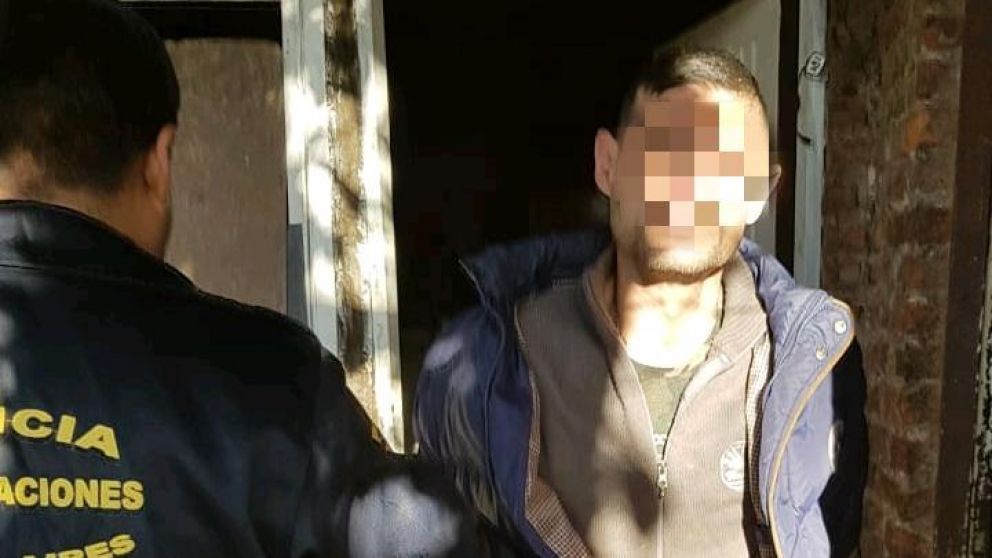 Momento en el que detenían al segundo responsable del homicidio.