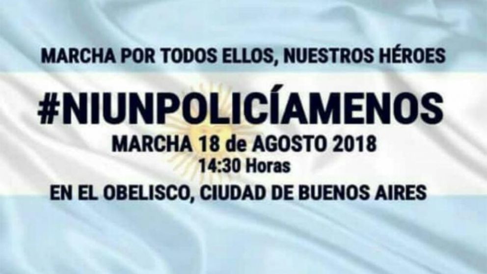 Uno de los flyers que convocan a la marcha por redes sociales. (Twitter)