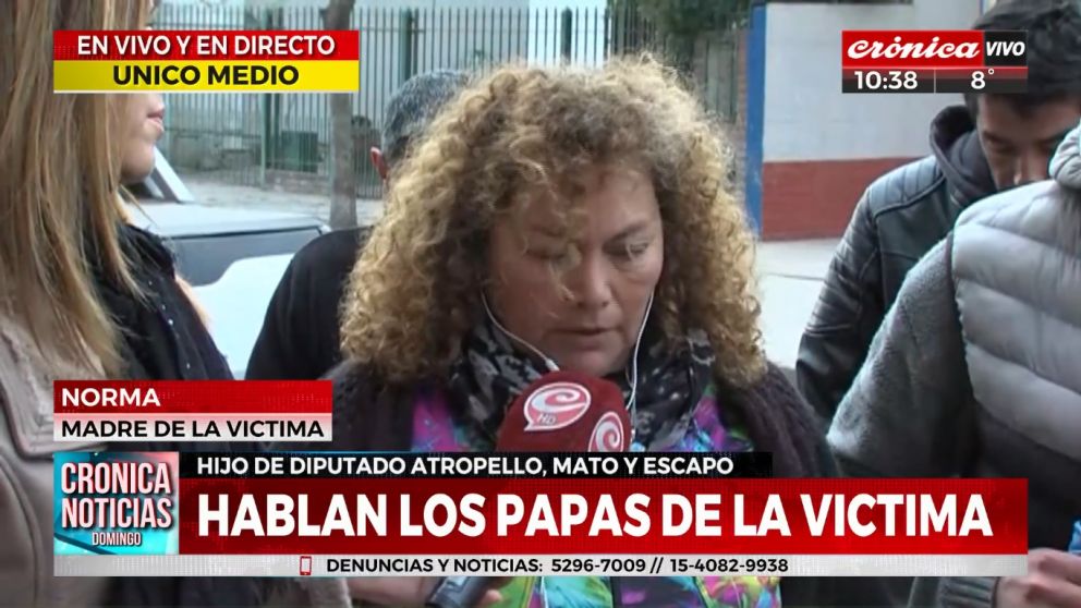 Norma, la madre de la víctima habló con Crónica HD. (Captura de video)