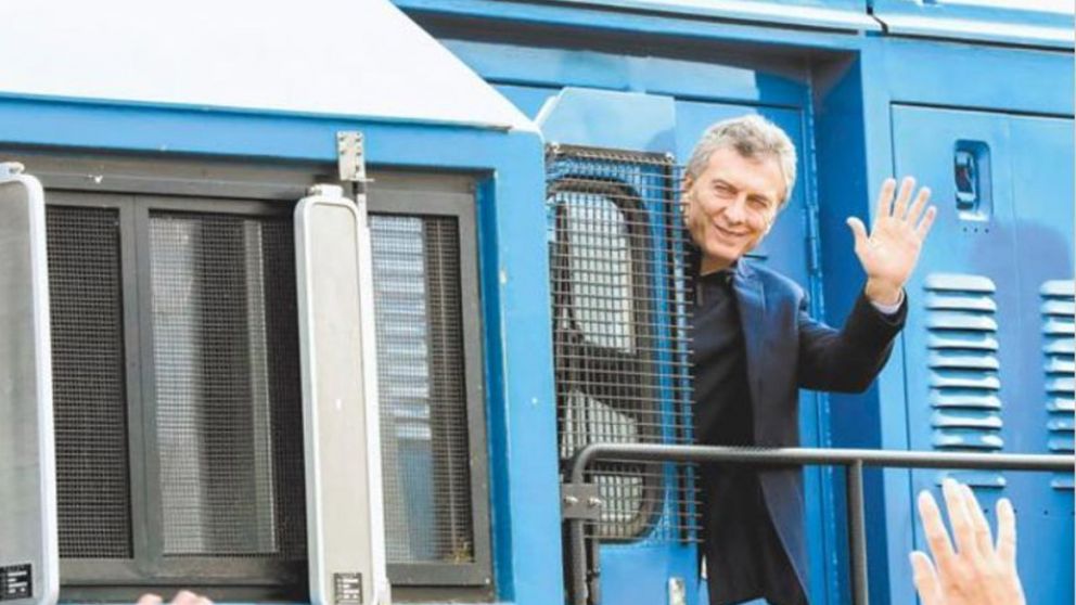 Macri, hace pocos días durante la inauguración de las nuevas vías.