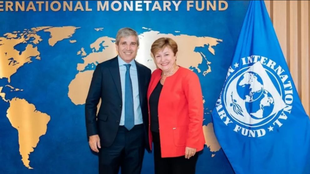 luis Caputo y Kristalina Georgieva.