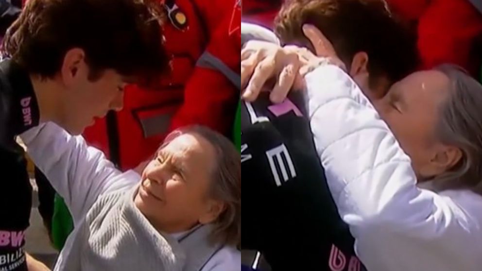 El emotivo abrazo de Franco Colapinto con su abuela, previo a girar con el Lotus E20.