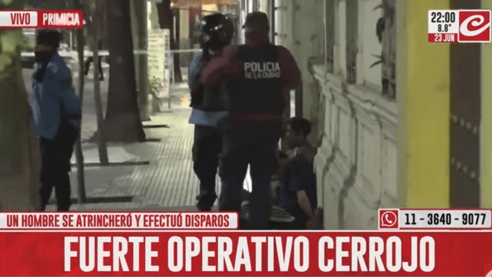 Uno de los involucrados en el hecho, se resistió a entregarse.
