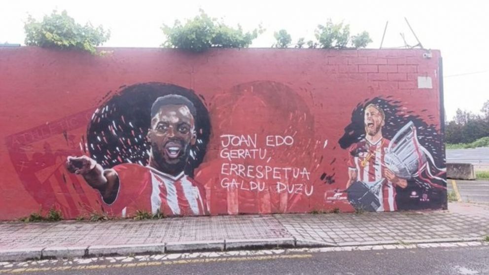 Escándalo en España: los hinchas del Bilbao vandalizaron un mural de una de sus figuras por su posible pase al Barcelona