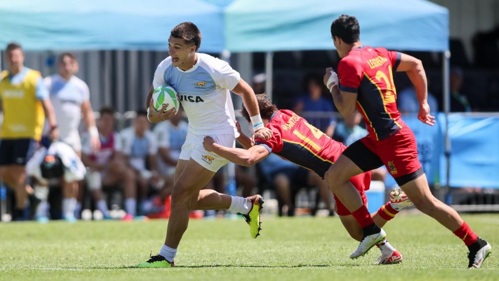 Seven de Ciudad del Cabo: Los Pumas debutaron con una victoria ante España