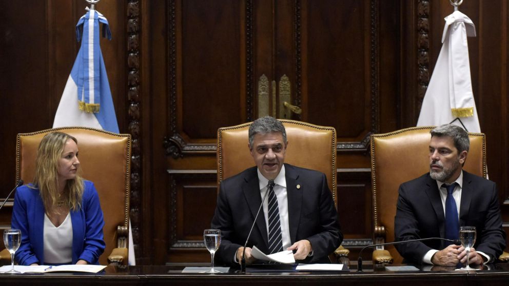 Jorge Macri inauguró las sesiones en la Legislatura porteña (Télam).