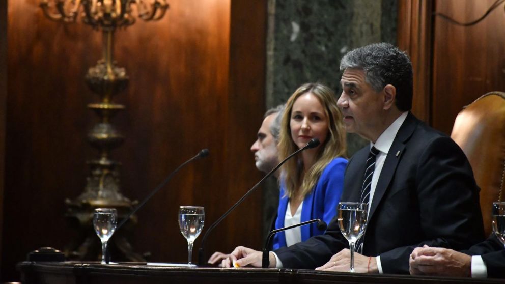 El jefe de Gobierno porteño, Jorge Macri, en la apertura de sesiones ordinarias en la Legislatura porteña.