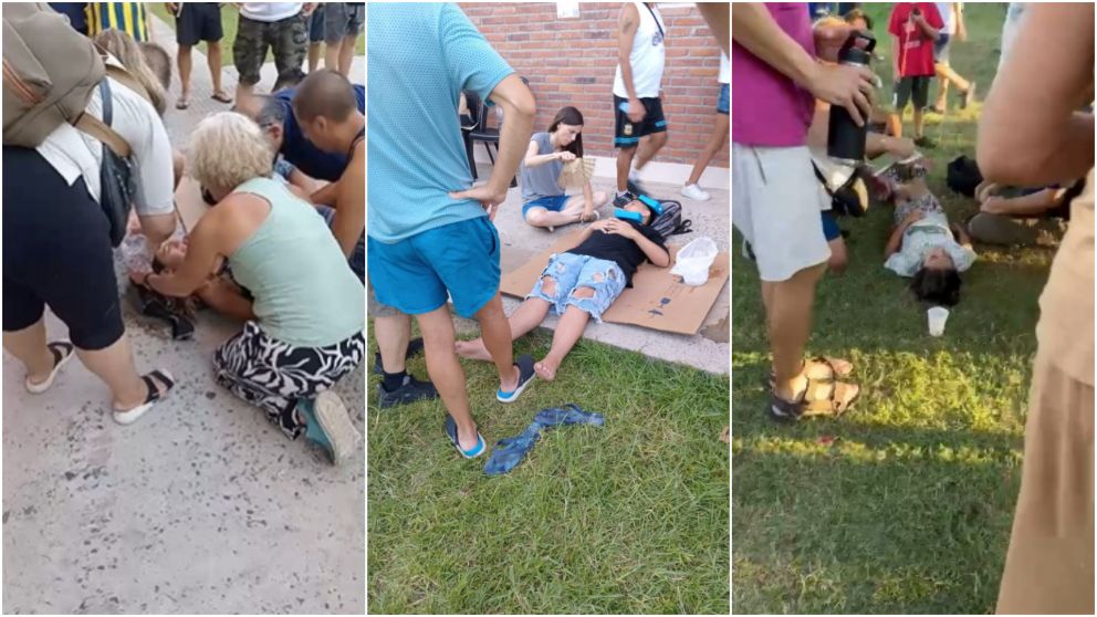 Los menores tuvieron que recibir asistencia médica.