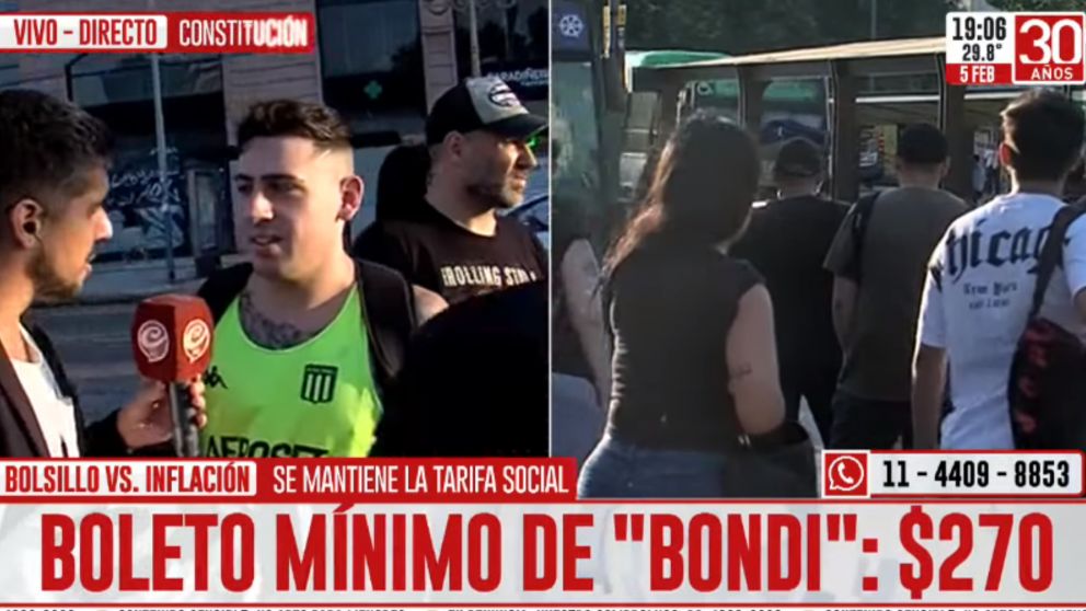 Así opinaron los pasajeros del colectivo en Constitución.