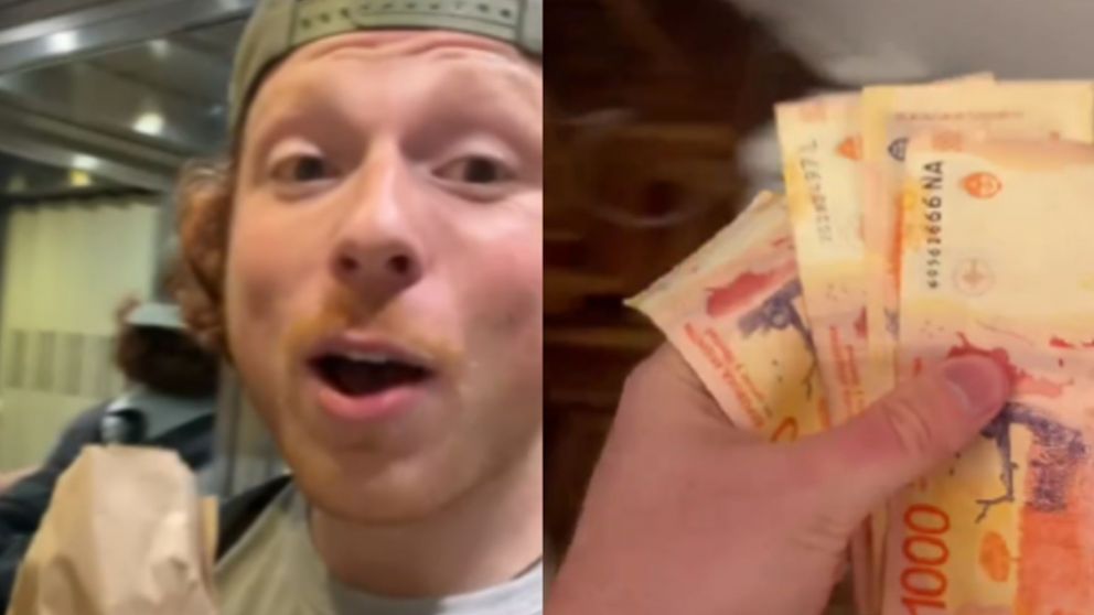 “Yanqui” probó un clásico plato argentino y quedó fascinado con el precio.