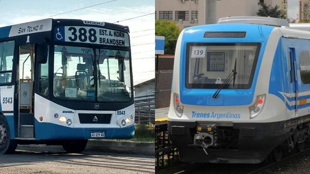 Los aumentos en trenes y colectivos estarán vigentes desde este lunes 15 de enero (Imagen ilustrativa).