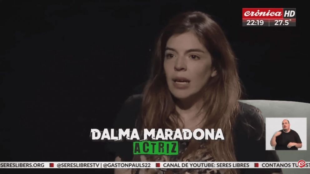Dalma Maradona en Seres Libres con Gast�n Pauls (Cr�nica HD).