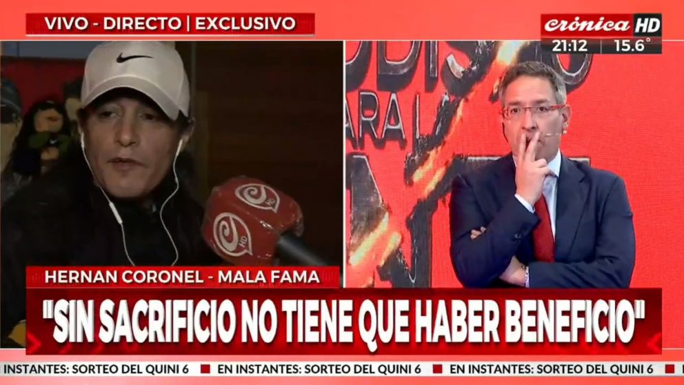El cantante habl� en exclusiva con Cr�nica HD y dej� su opini�n sobre la actualidad del pa�s.