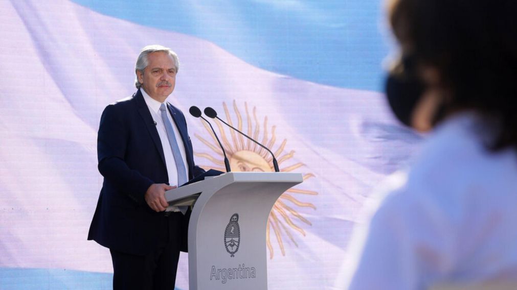 Alberto Fernández encabezará desde las 12 el acto oficial por el 206° aniversario de la Declaración de la Independencia (Foto Presidencia).