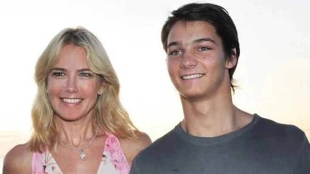Valeria Mazza y Tiziano Gravier, su hijo de 20 años que resultó agredido hace algunas semanas en Rosario.
