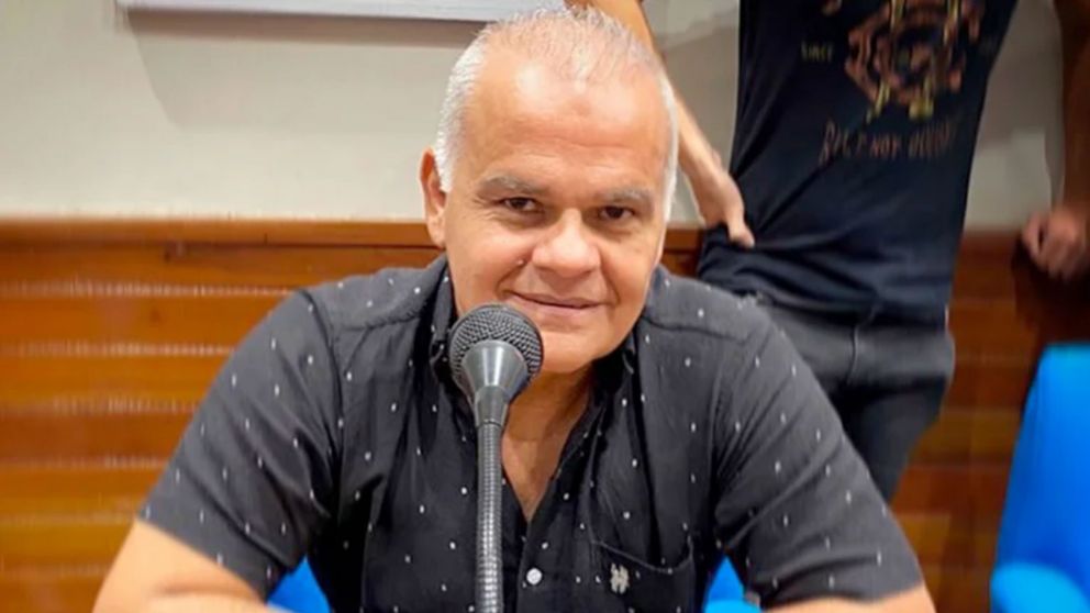 Rubén Sanazi, el concejal baleado en la pierna en un intento de robo.