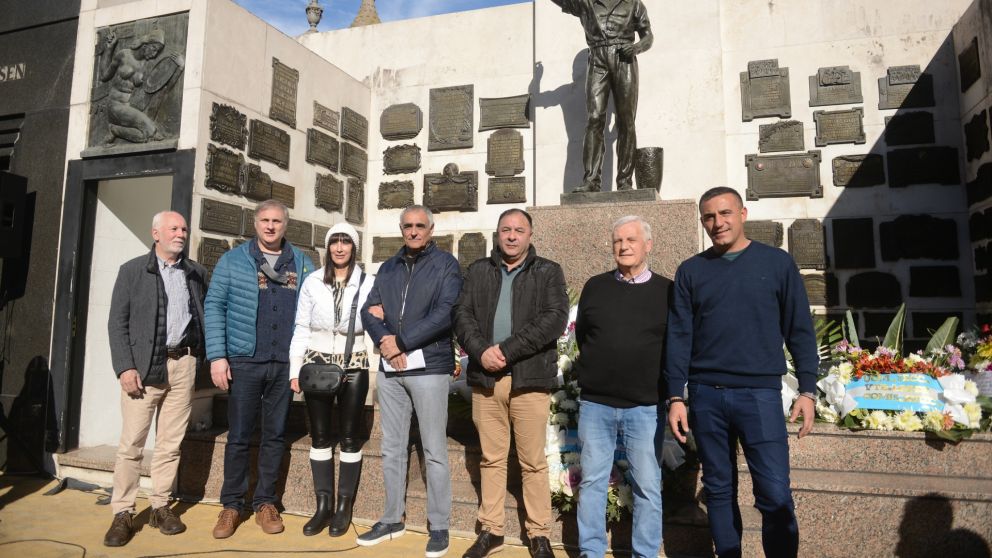 El acto convocó a referentes del gremio y a familiares de Vandor (Crónica/Hernán Nersesian).