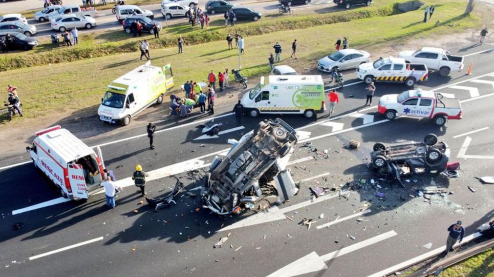 Caos veh�cular por un accidente de tr�nsito en el kil�ometro 48 de la Panamericana.