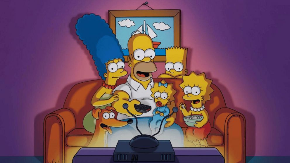 Furor por una pintura de Los Simpson.