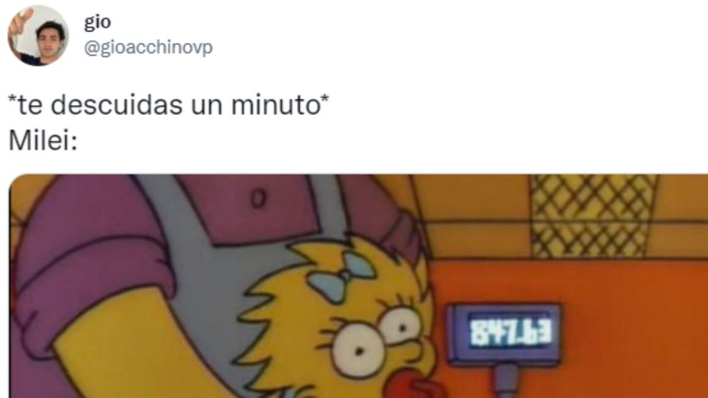 Javier Milei se transform� en foco de memes en redes sociales (Twitter).