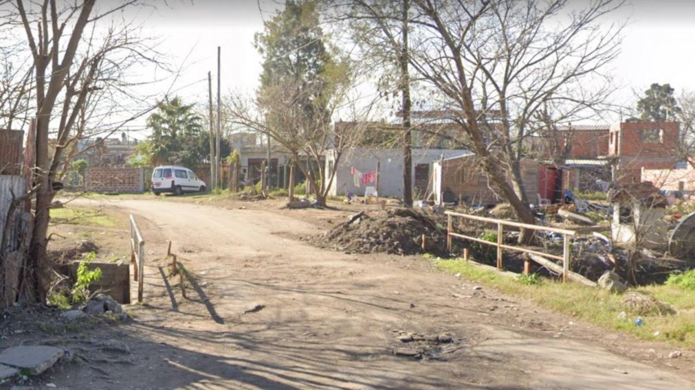 La zona donde fue asesinado a disparos Kevin Rojas, de 18 a�os.