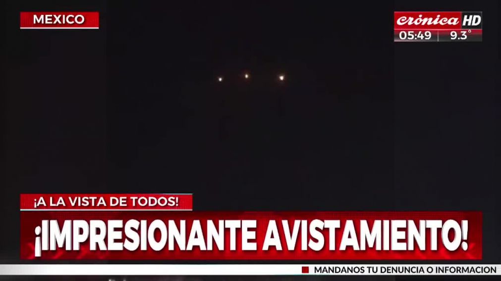 El avistaje tuvo lugar en México (Captura de TV).