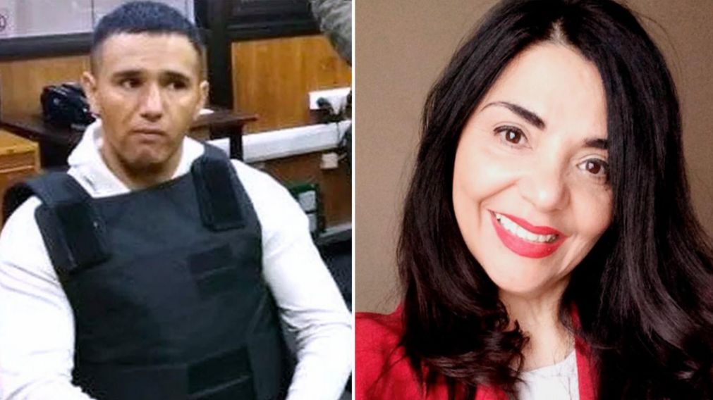 Cristian "Mai" Bustos y Mariel Suárez, el preso y la jueza que se besaron (Gentileza LaOpinionAustral.com.ar).