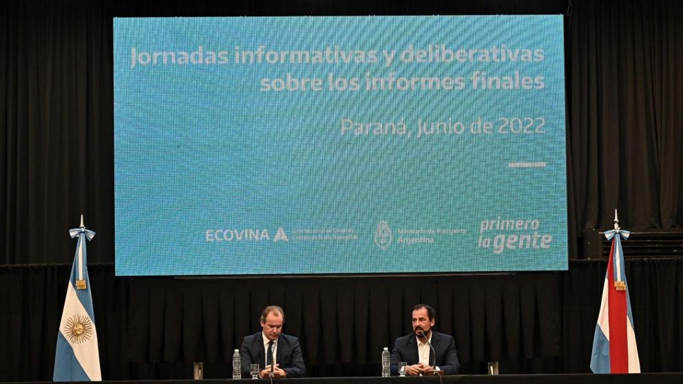 Sujarchuk anticip� que en cuatro meses podr�a estar el primer borrador de la licitaci�n de la v�a navegable.