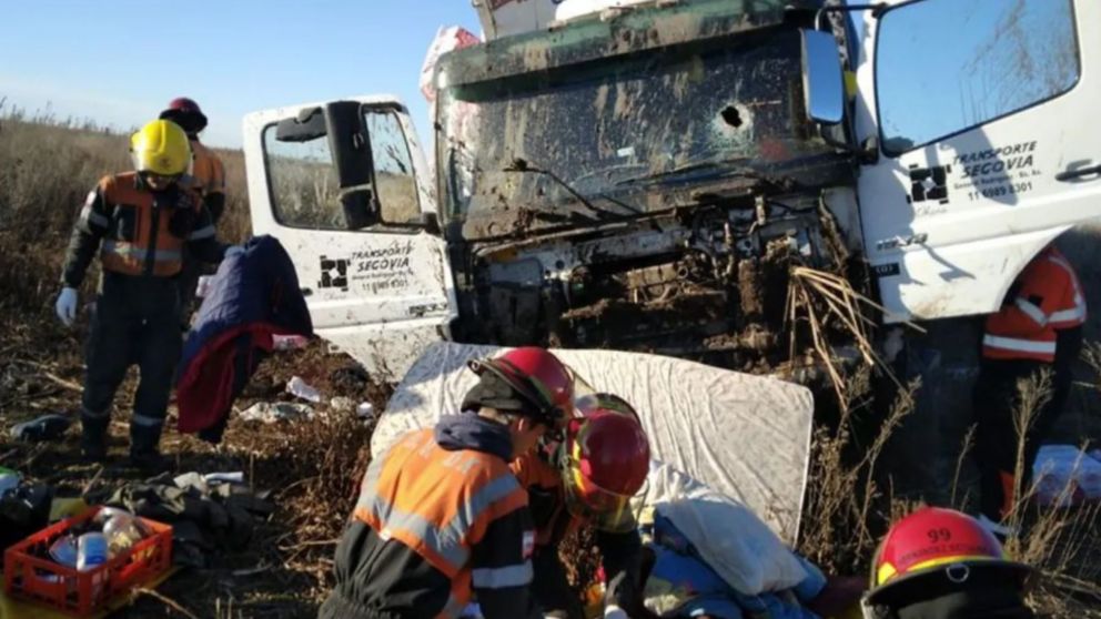 Por el ataque mortal al camionero hay tres detenidos (Gentileza @CristianBSanz).