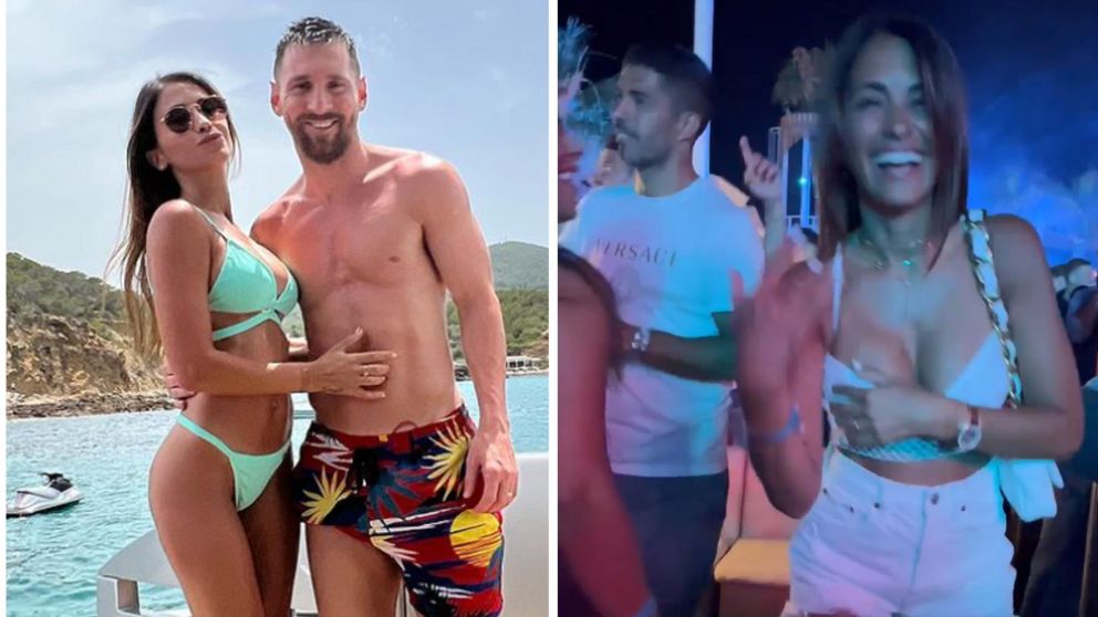 Lionel Messi comparti� el baile de Antonela Roucuzzo en Ibiza.