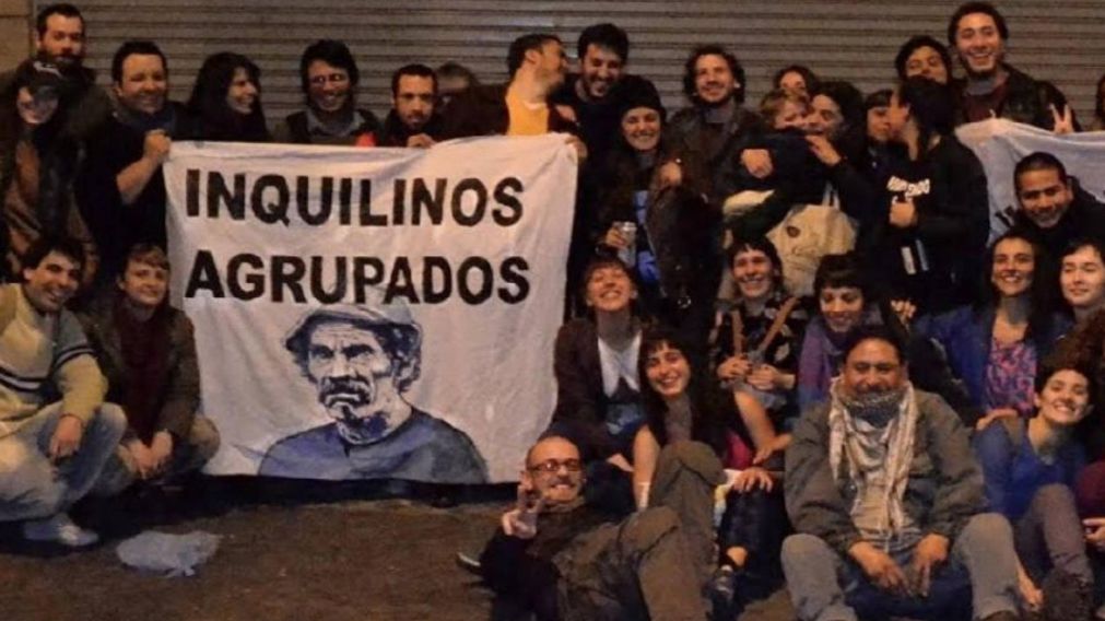 Inquilinos Agrupados frente al Congreso: este miércoles habrá movilización de la organización.