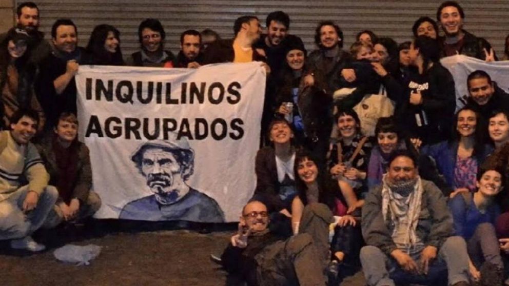Inquilinos Agrupados frente al Congreso: este miércoles habrá movilización de la organización.