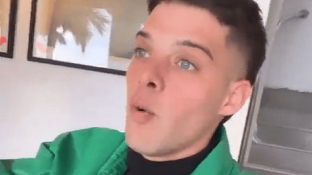 Santi Maratea explicando su fiesta de cumplea�os.