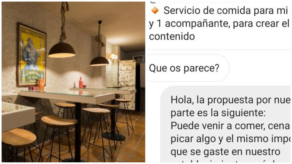 La charla entre el influencer y el restaurante se volvió viral y recorrió el mundo.