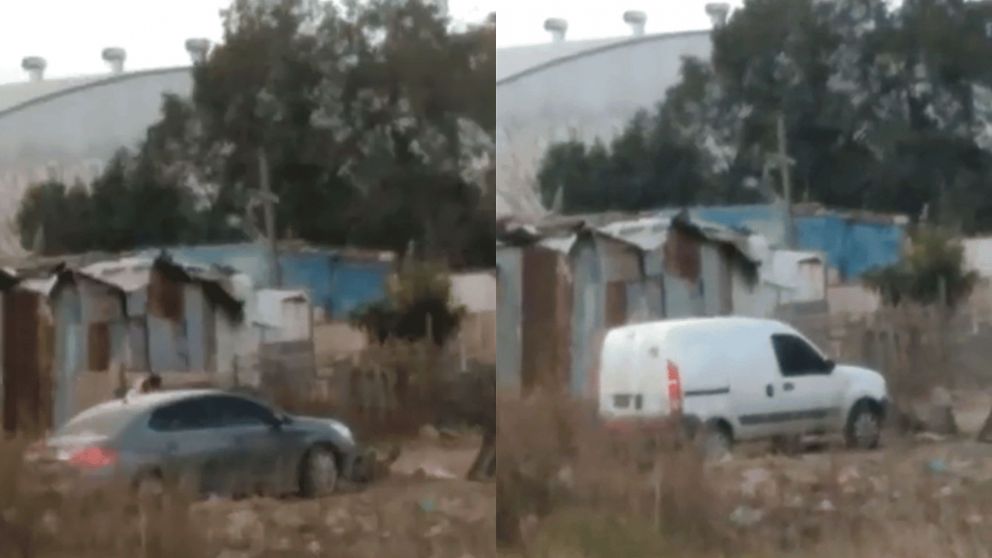 Insólito: armó un peaje en la puerta de su casa tras un corte en la autopista.