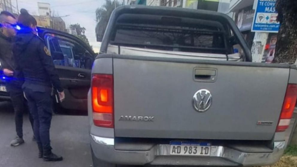 La camioneta Amarok que había sido robada.