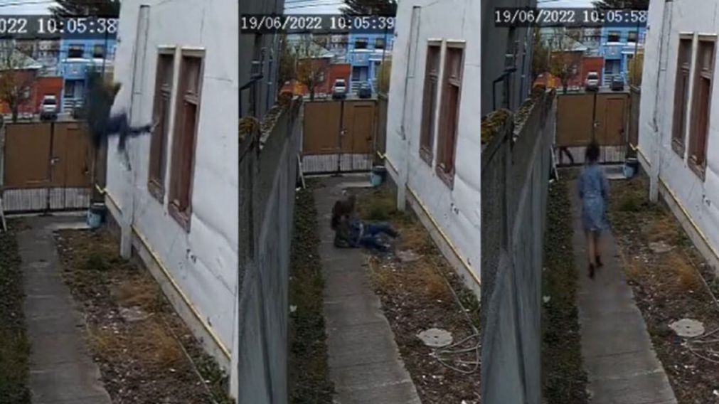 Un hombre saltó del segundo piso de un prostíbulo y huyo para no pagar.
