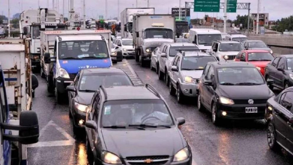 Jornada cargada en los accesos a la Capital Federal (Imagen ilustrativa).