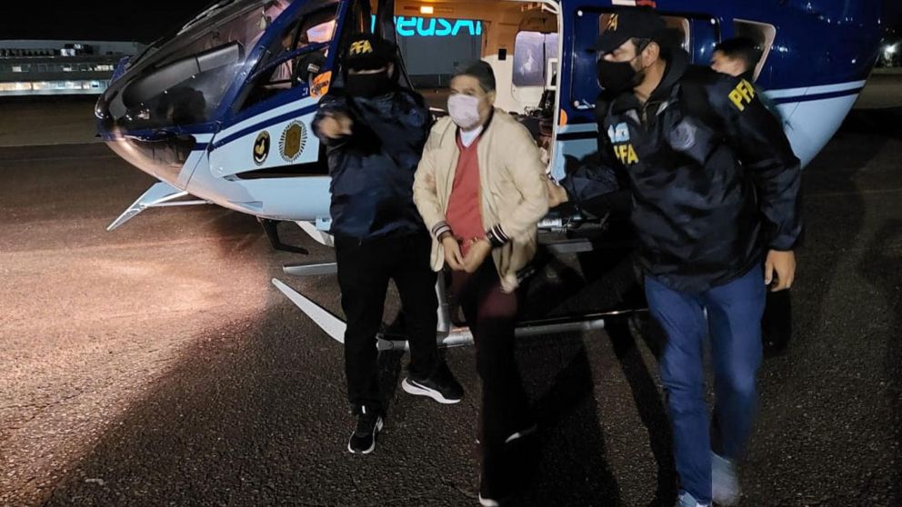 Marco Antonio “Marcos” Estrada González fue trasladado en helicóptero desde la prisión en la que estaba (Télam).