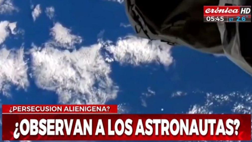 El objeto fue detectado por la Estaci�n Espacial Internacional (EEI) (Captura de TV).