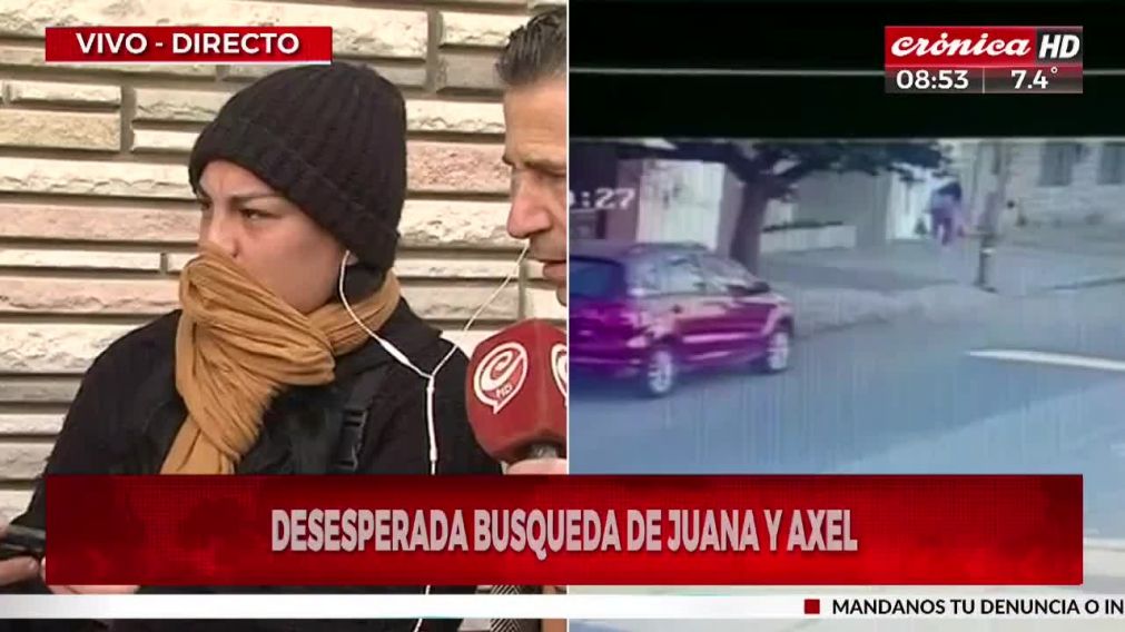 Daiana, la mamá de Juana, la nena desparecida en Ciudadela, habló con Crónica HD (Captura de pantalla).