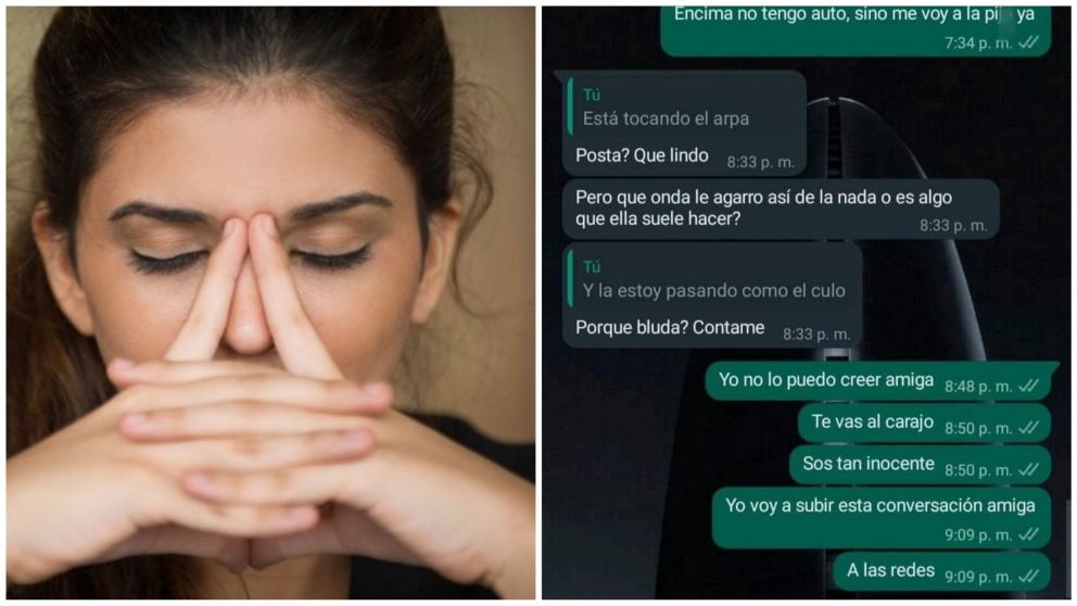 La captura del chat de WhatsApp entre dos amigas generó confusión y risas en las redes.