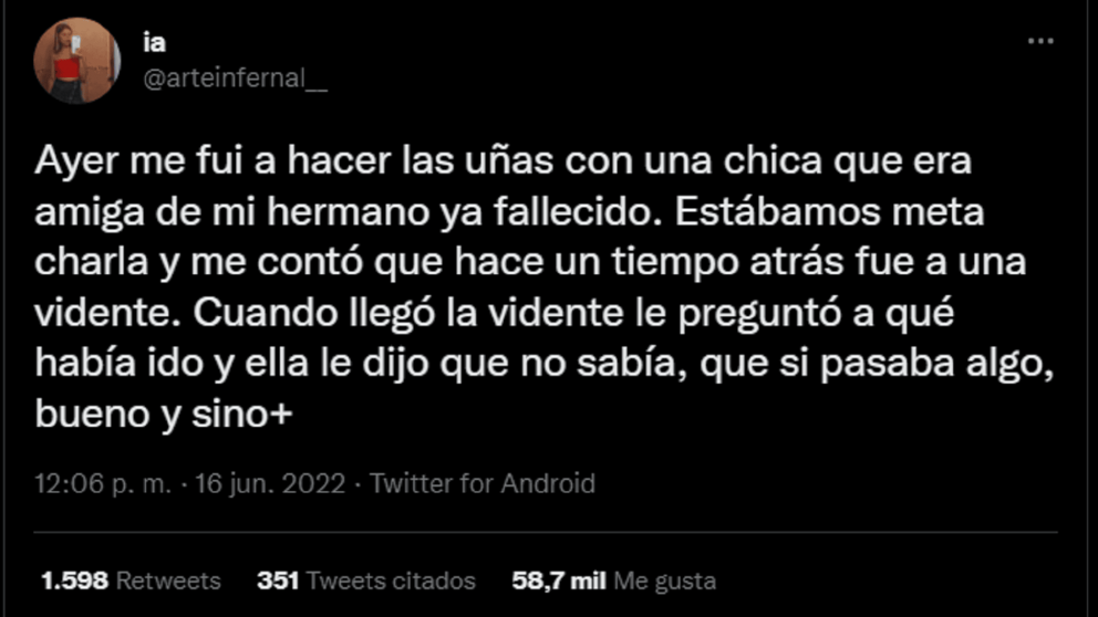 Tuvo una nueva conexión con su hermano fallecido y se volvió viral.