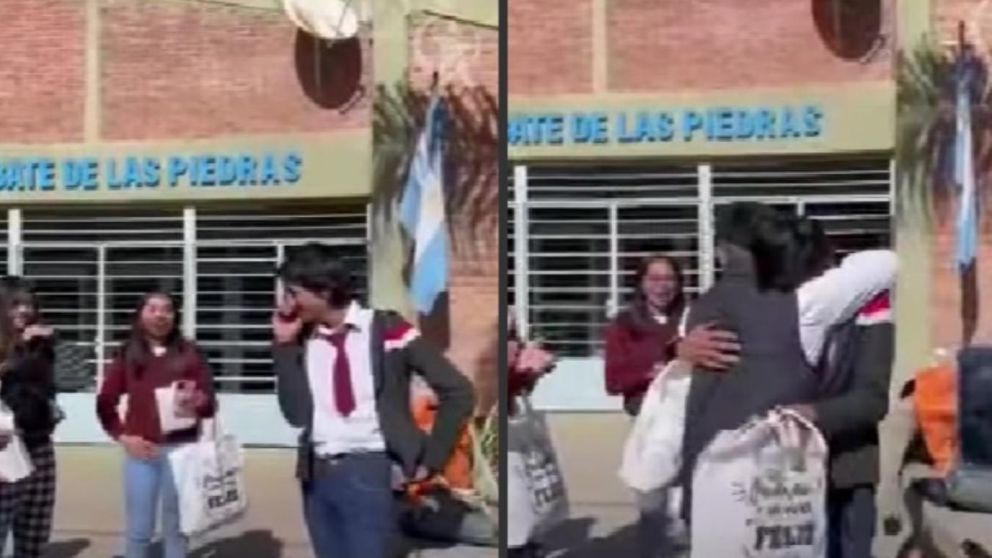 Como no podía ser de otra manera, todo finalizó con un emotivo abrazo.