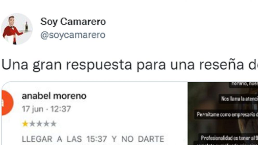 Dejó una reseña mala de un local, pero el dueño del local le cerró la boca.
