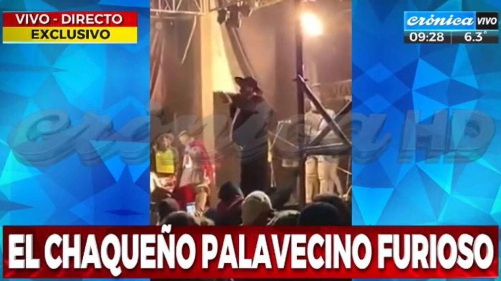 El "Chaqueño" Palavecino se enojó con la policía de Salta (Crónica HD).
