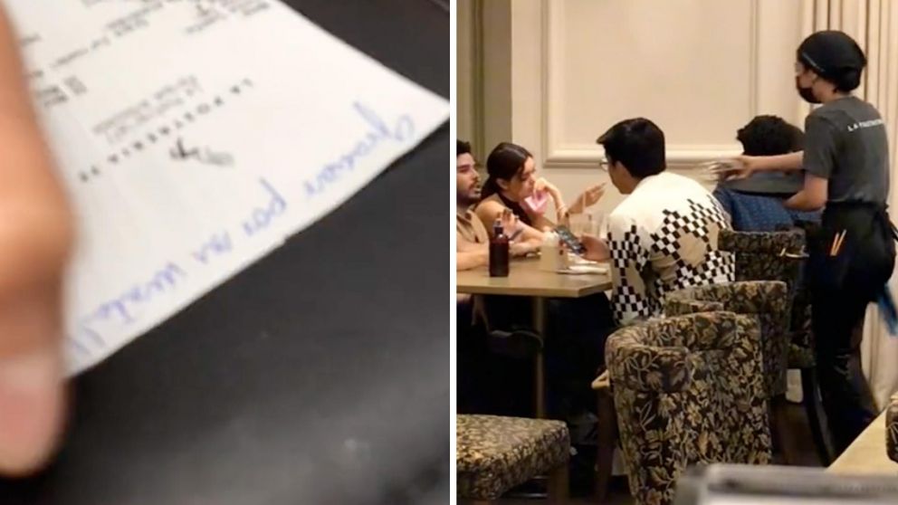 El ticket que entregó la moza dejó felices a los clientes.