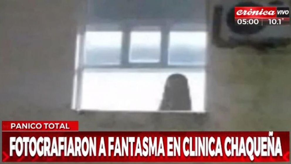 Conmoción en Chaco por la fotografía de un fantasma (Captura de TV).